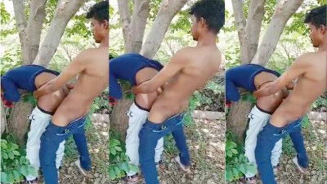 Hot Tree Outdoor Sex – School Bunk Video